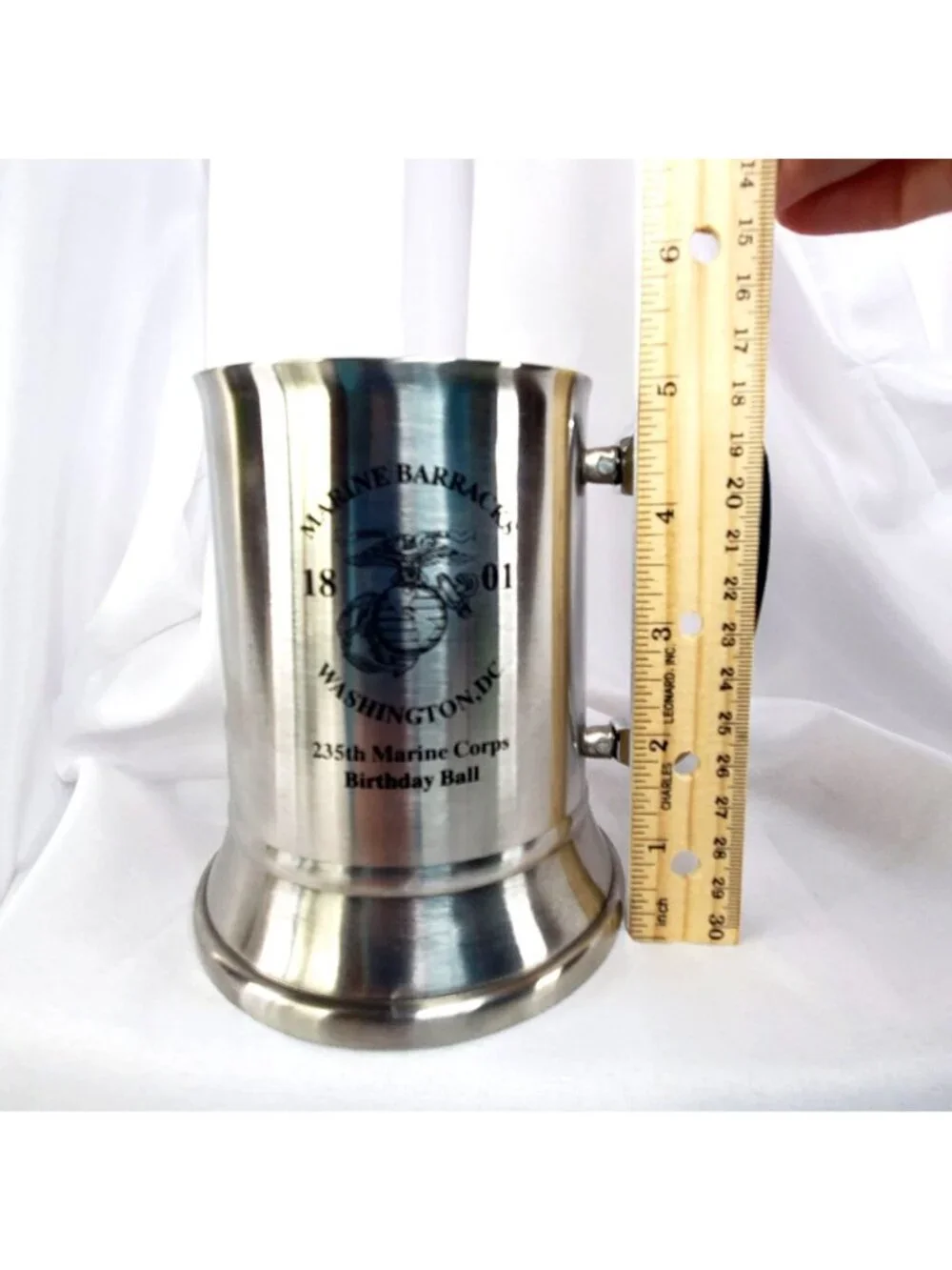 Marine Barracks Washington DC 235th USMC Birthday Ball Stainless Steel Tankard